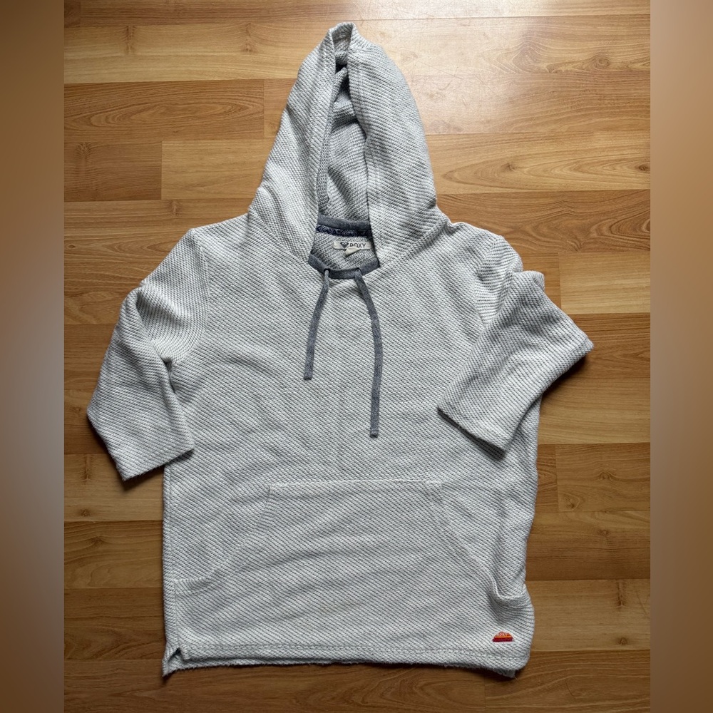 Roxy Light Gray Hooded Sweatshirt